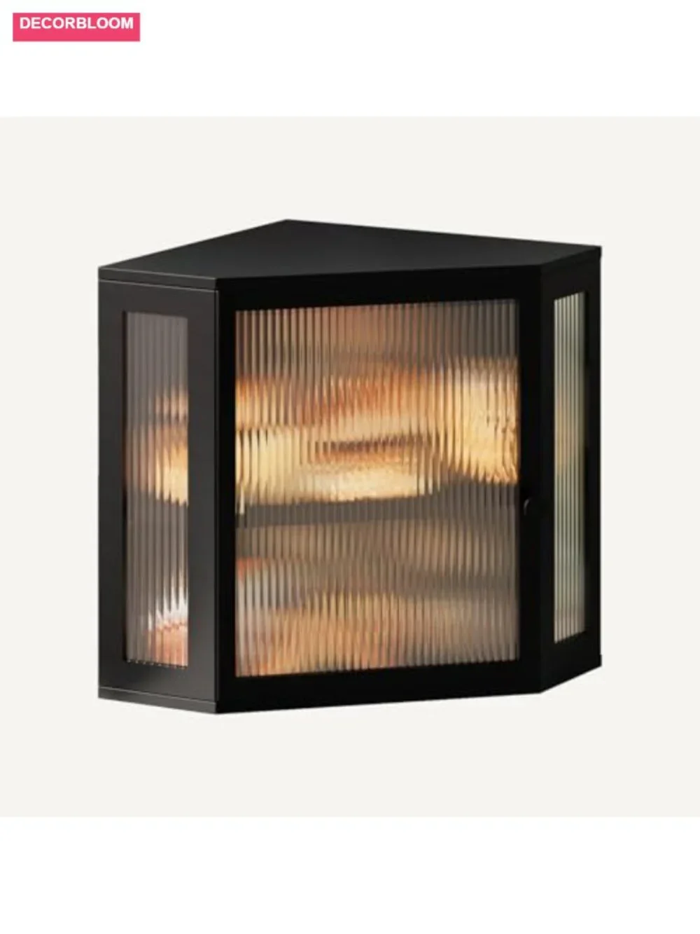 Corner Bread Box for Kitchen Countertop, Two-Layer Storage Bin with Acrylic